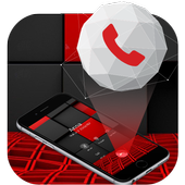 3D Contacts Plus - Black &amp; Red Phone Dialer icon