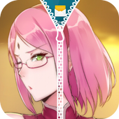 Haruno Sakura Zipper Lock Screen icon