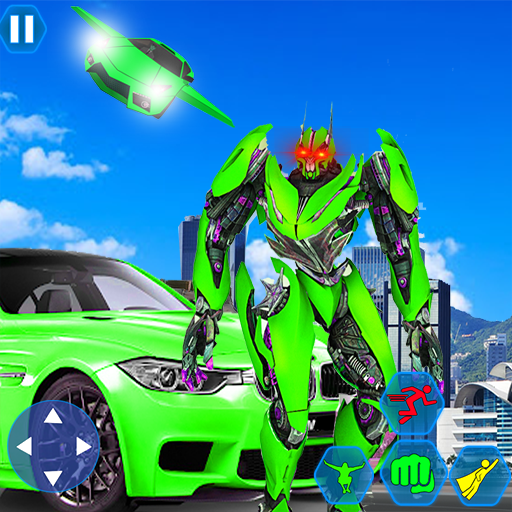 Flying Robot Car War 3D: Robot Transforming Game 2 icon
