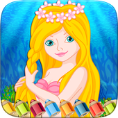 Mermaid Princess Colorbook icon