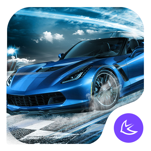 Blue Lightning Cool Car theme &amp; wallpapers icon