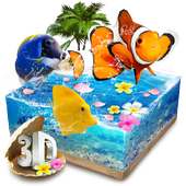 Lively 3D Color Fish Theme
