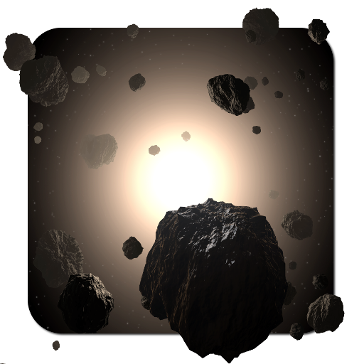 Asteroids 3D Cosmic explosion icon