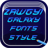 Zawgyi Design Galaxy Fonts Style Free icon