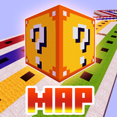 Lucky Block Race Map for MCPE icon