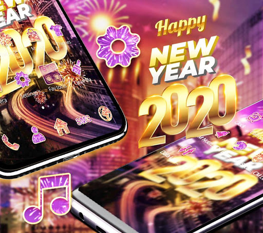 Neon City New Year 2020 Theme screenshot 3