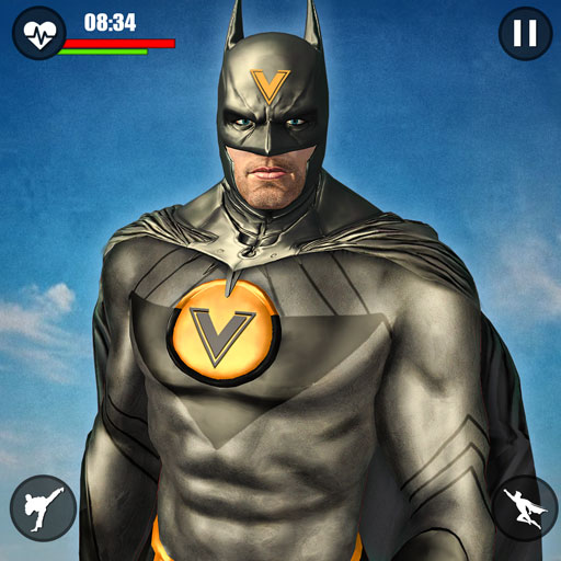Bat Hero - Rope Superhero Game أيقونة