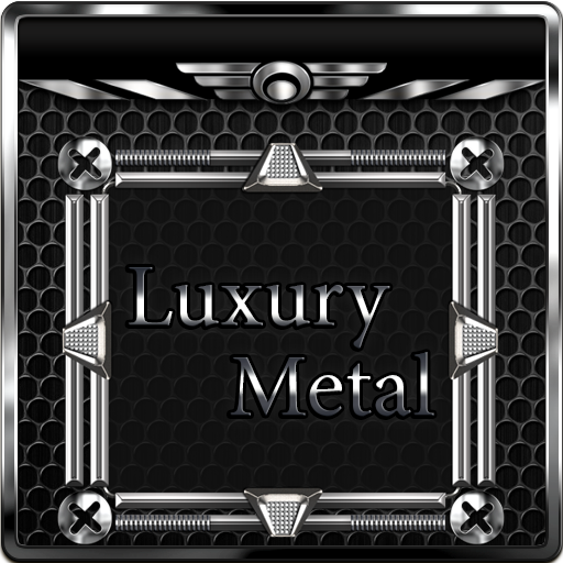 Luxury Metal Go SMS Theme icon