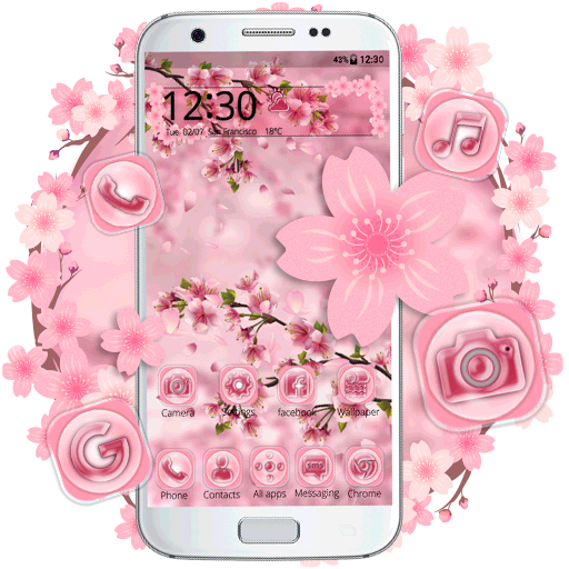 Lovely Pink Sakura Themes Live Wallpapers icon