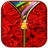 ikon Rose Zipper Lock Screen