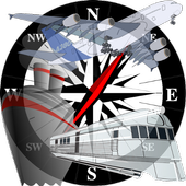 GPS Navigaton Speedometer TAN icon