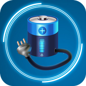 Fast Charger Battery - battery saver icon