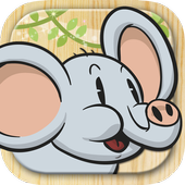 Animals coloring book pages icon
