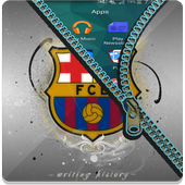 Barcelona Zipper Lock Screen icon