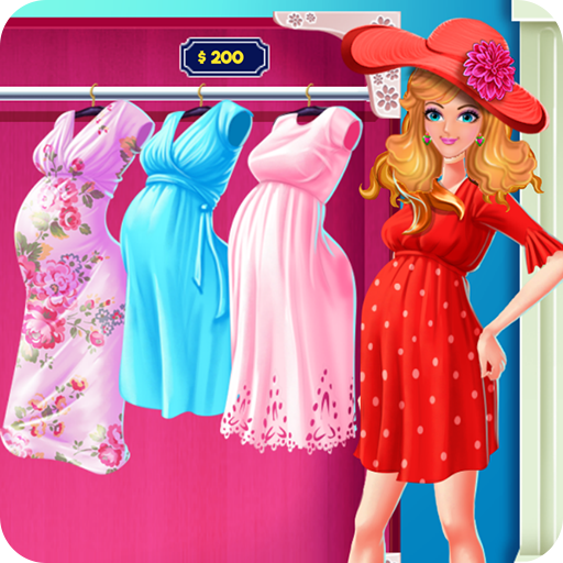 Pregnant Girls Mall Shopping icon