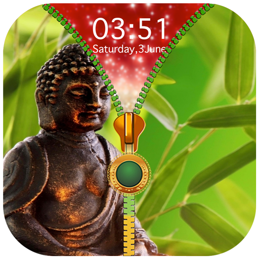 Buddha Zipper Lock Screen icon