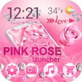 Pink Rose Launcher icon