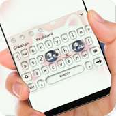 Cute white cat Keyboard