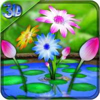 3D Flowers Touch Wallpaper