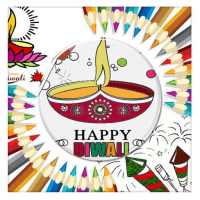 Diwali Colouring - Greeting cards on 9Apps