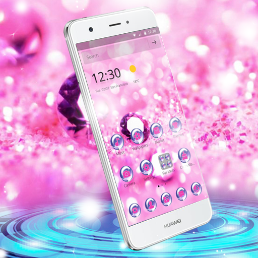 Pink Diamond Glitter Theme icon