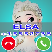 Fake Elsa Call Phone Prank icon