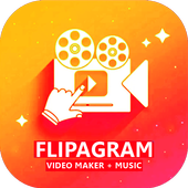 Flipagram Video Maker From Merge Photos    Music icon