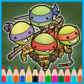 Coloring Game of Turtles Ninja icon