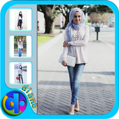 Hijab jeans Fashion icon
