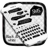 SMS Black White Keyboard icon