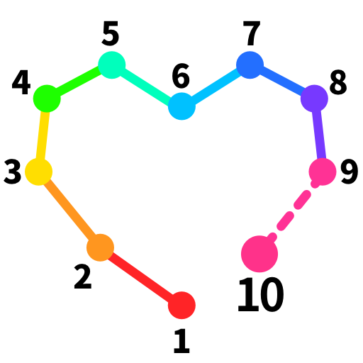 Dot to Dot to Coloring أيقونة