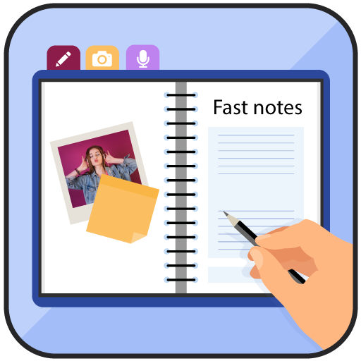Fast Notes – Text, Photo &amp; Voice Notepad icon