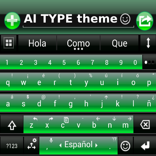 THEME FOR AI TYPE BLACK GREEN icon