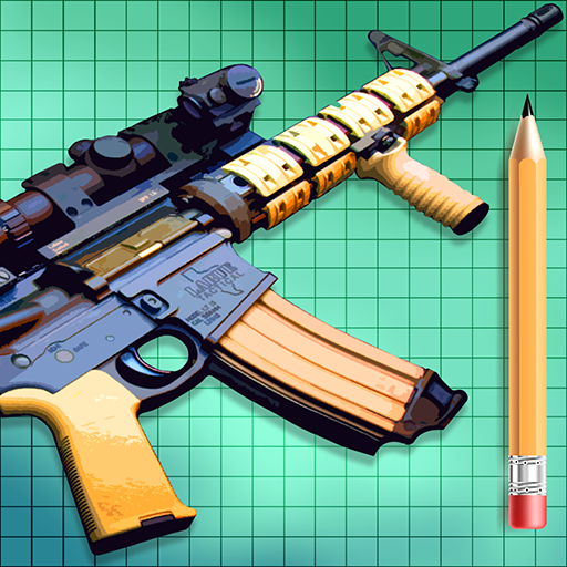 How to draw weapons step by step icon
