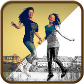 حول صورتك كارتون و سكتش رصاص أيقونة