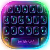 Fluorescent Neon Keyboard Theme