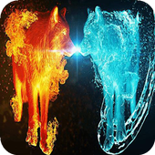 Two wolves live wallpaper icon