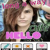 Write text on picture &amp; photo icon