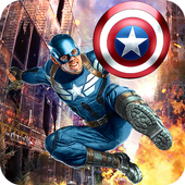 super flying robot hero: captain city rescue 3d icon
