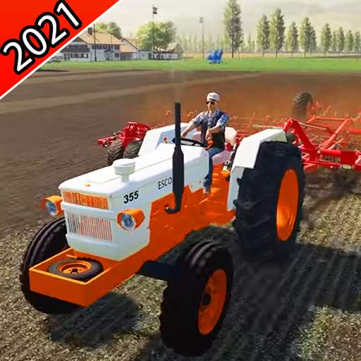 Tractor Trolley village farm Simulator icon