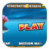 Gems Coins Hungry Shark Evo icon