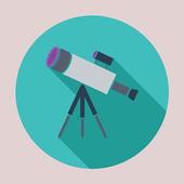 telescope big zoom HD icon