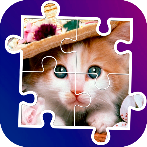 Tile puzzle cats icon