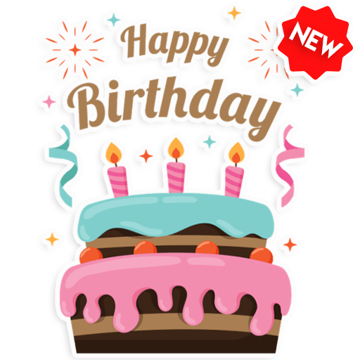 Stickers Happy Birthday 🎂 WAStickerApps Birthday icon