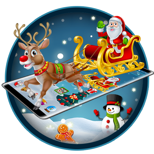 Merry Christmas Santa theme icon