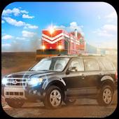 4x4 Prado Racing vs Train games icon