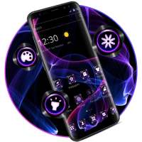 Cool Violet Neon Ray Theme on 9Apps