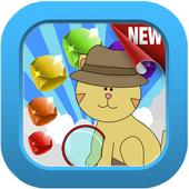 Indy Diamond Cat Match 3 icon