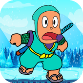 funny ninja in adventure icon