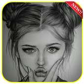 صور رسم بنات بقلم الرصاص 2019 on 9Apps